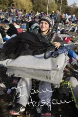 Hassan à Kljuc Brdovecki, frontière Croatie-Slovénie, le 25 octobre 2015