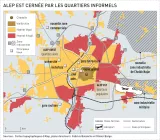 Figure 11 : les quartiers formels et informels à Alep