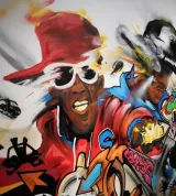 Nassyo, {Roots} (oeuvre créée sur le site de l'exposition)