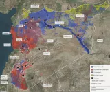 Figure 6 : le détail des zones de l'opposition et des zones gouvernementales