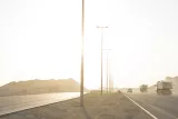 L'autoroute neuve et vide reliant Duqm à Mascate
