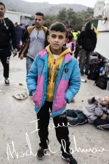 Abd Al Rahman au camp de Moria (Grèce), le 11 octobre 2015