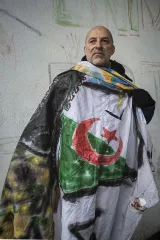 Karim Drici, « banderoliste » de la place de la République depuis le début du mouvement à Paris