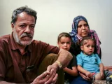 Majdal Abou Abed, sa femme Manal et ses enfants