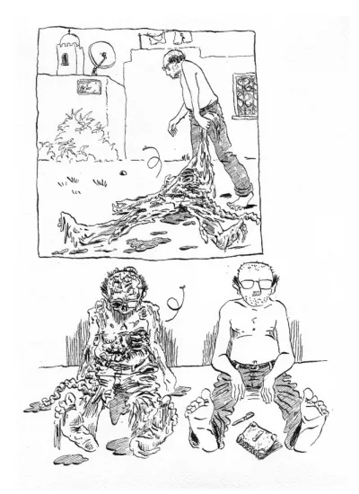 {L'auteur trainant derrière lui son propre cadavre} 